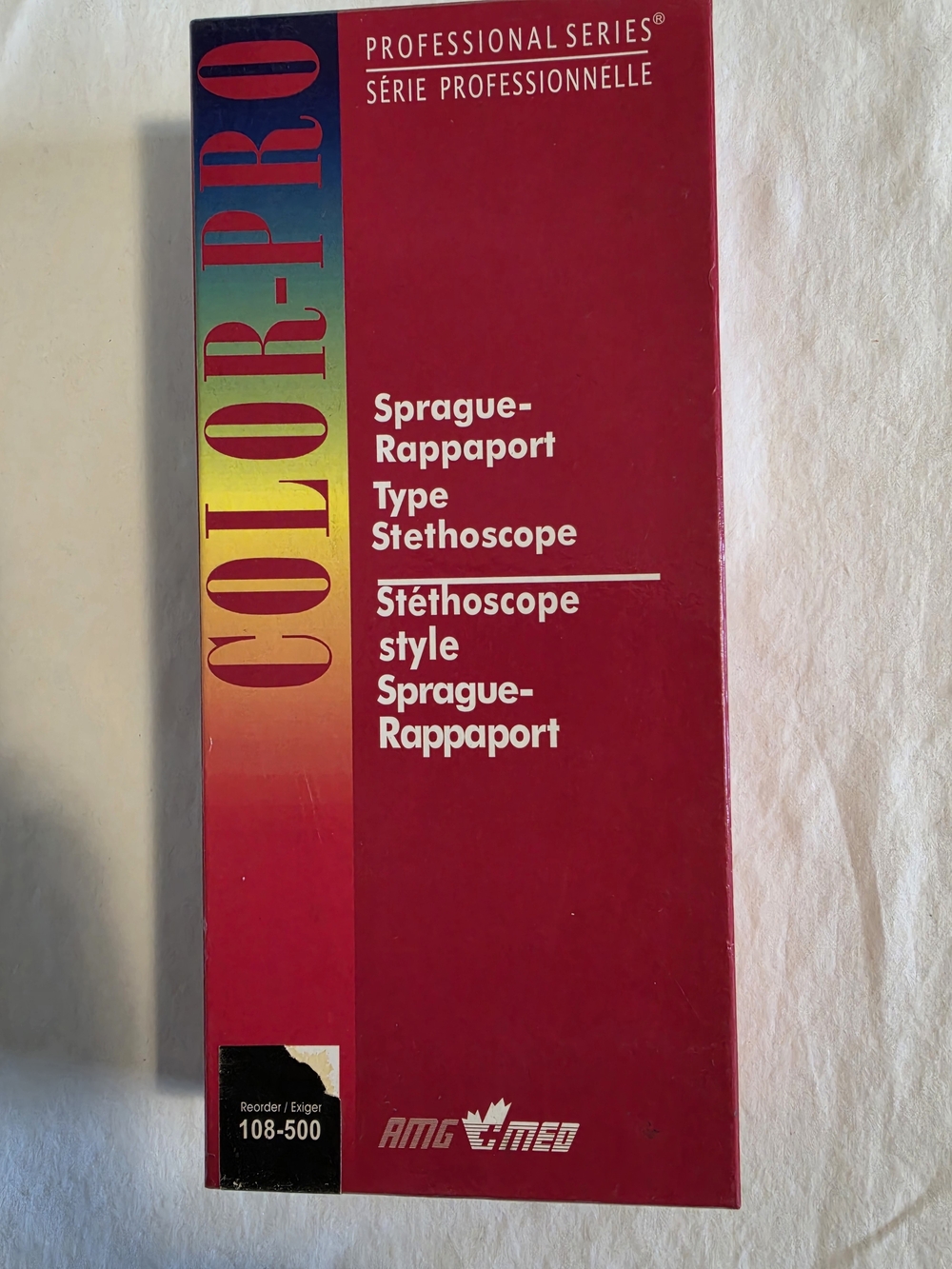 AMG +MED COLOR PRO SPRAGUE-RAPPAPORT STETHOSCOPE 5-WAY COMPLETE SET